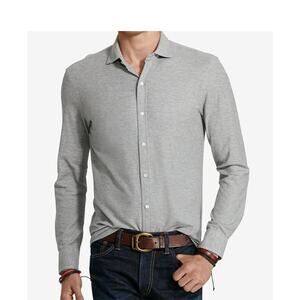 Polo Ralph Lauren preppy men's XL gray shirt cotton button-up classic soft touch